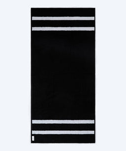 Watery beach towel - Heat Swim Cotton - Deep Black