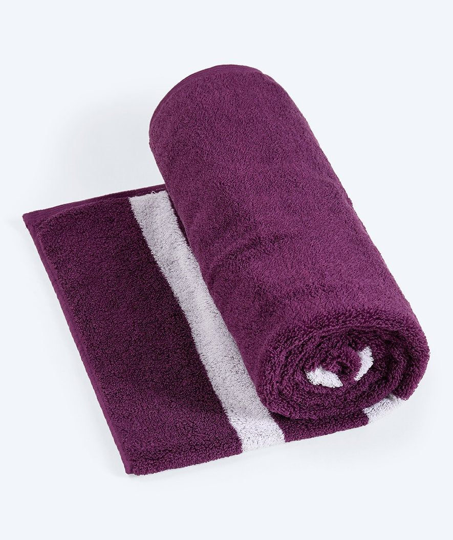 Watery beach towel - Heat Swim Cotton - Hydra Purple