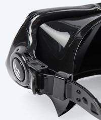 Watery Combo snorkel set for adults - Hudson Semi-Dry - Black