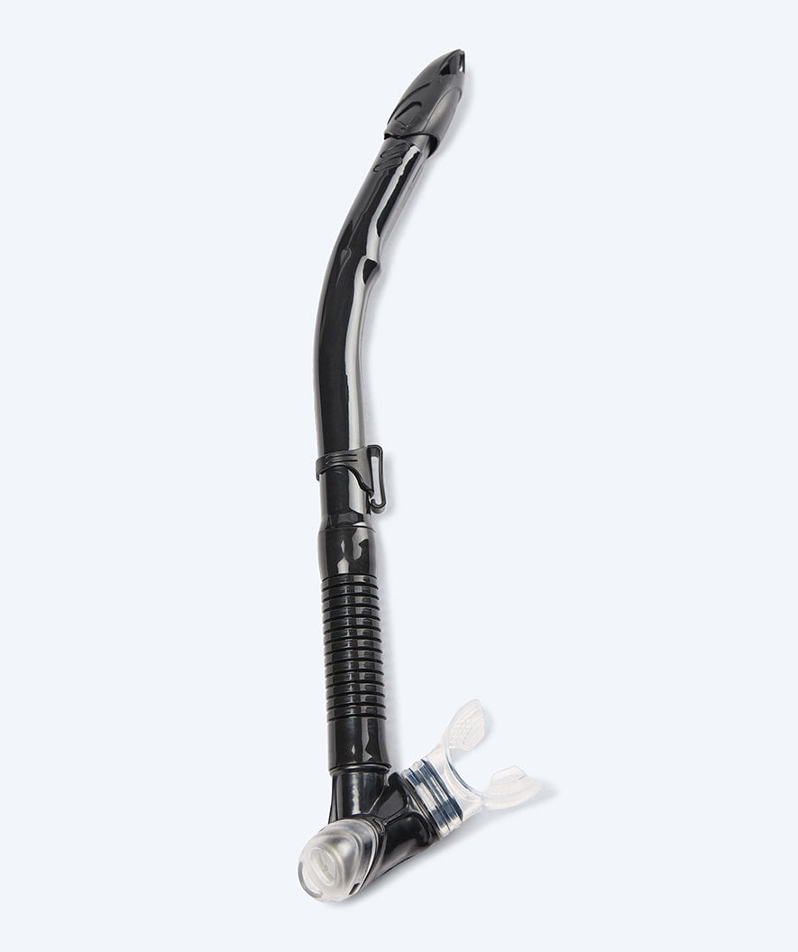 Watery Combo snorkel set for adults - Hudson Semi-Dry - Black