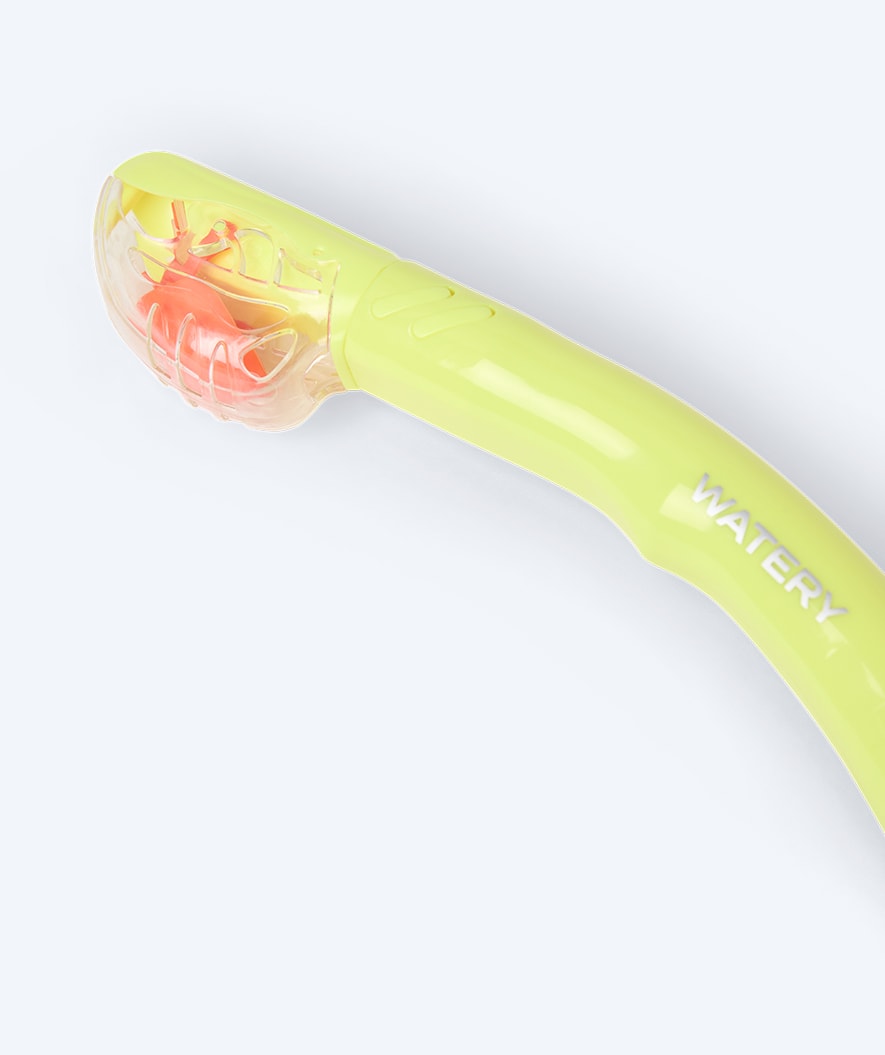 Watery full-dry snorkel for adults - Hudson - Yellow