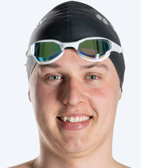 Watery swim goggles - Instinct Elite Mirror - White/gold