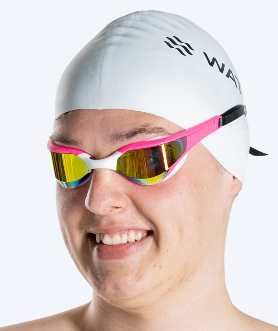 Watery swim goggles - Instinct Elite Mirror - Pink/gold