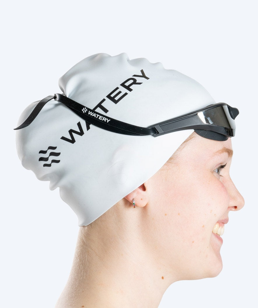 Watery swim goggles - Instinct Elite Mirror - Black/silver