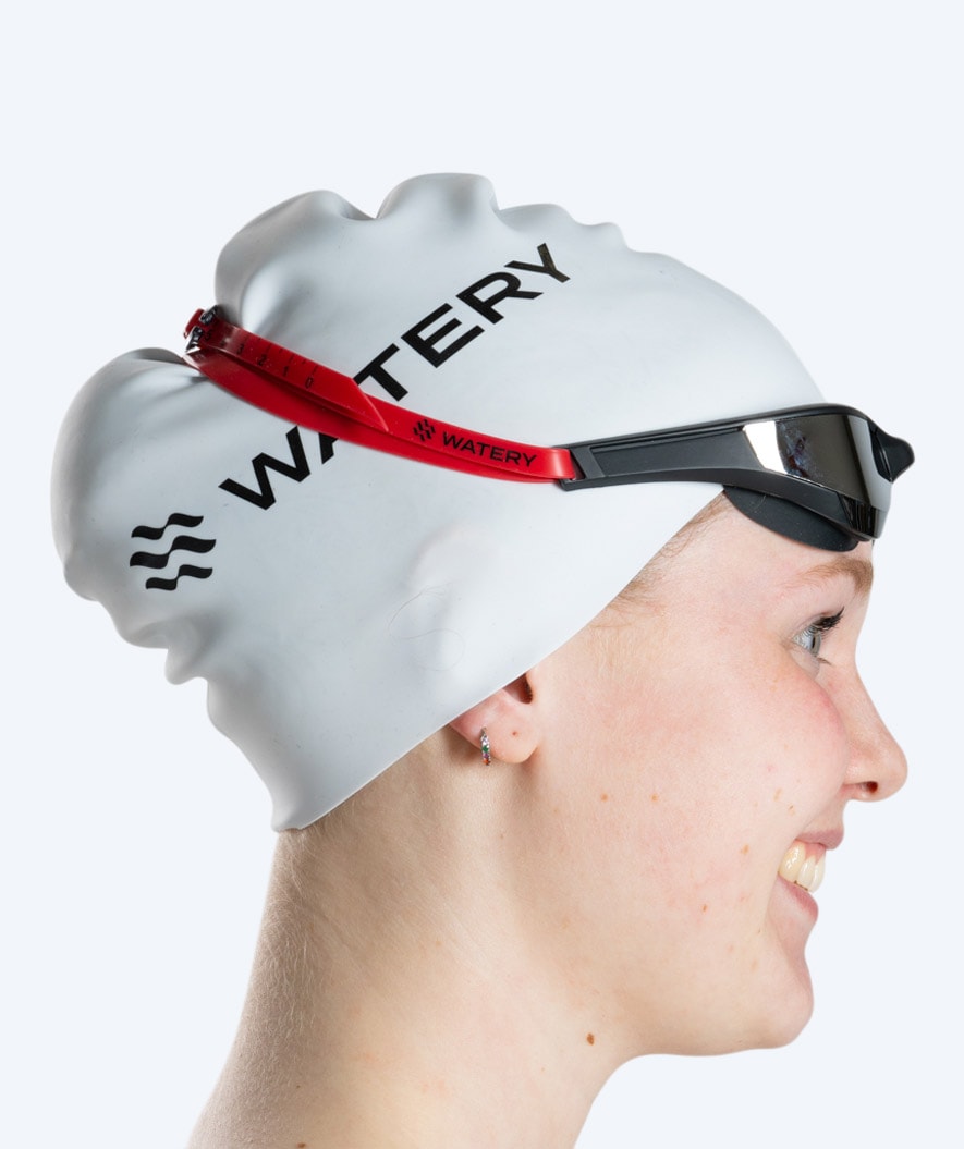 Watery swim goggles - Instinct Elite Mirror - Red/silver