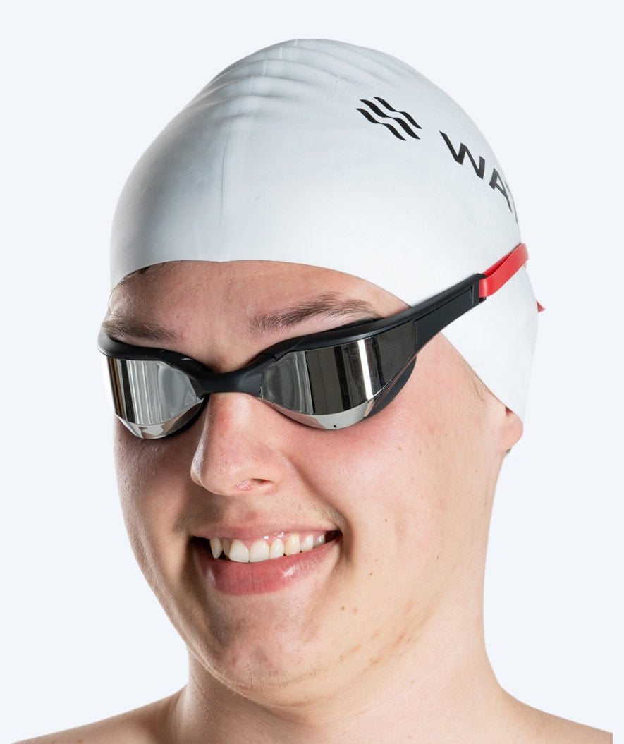 Watery swim goggles - Instinct Elite Mirror - Red/silver