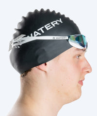 Watery swim goggles - Instinct Mirror - White/gold