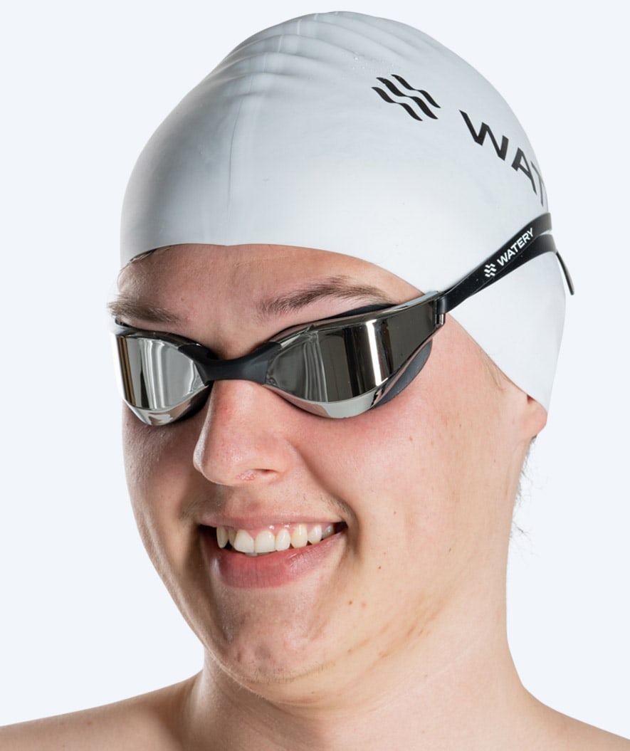 Watery swim goggles - Instinct Mirror - Black/silver