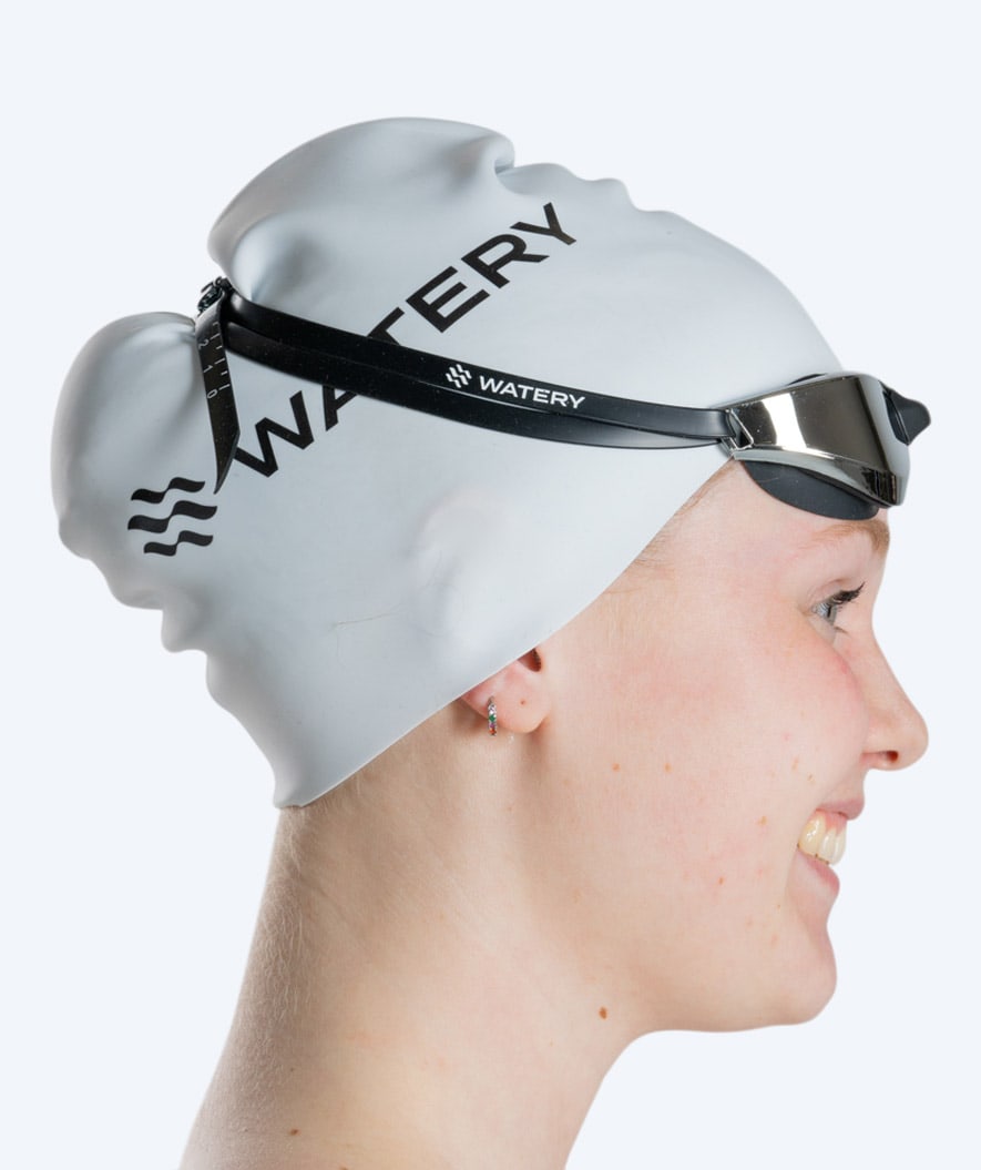 Watery swim goggles - Instinct Mirror - Black/silver