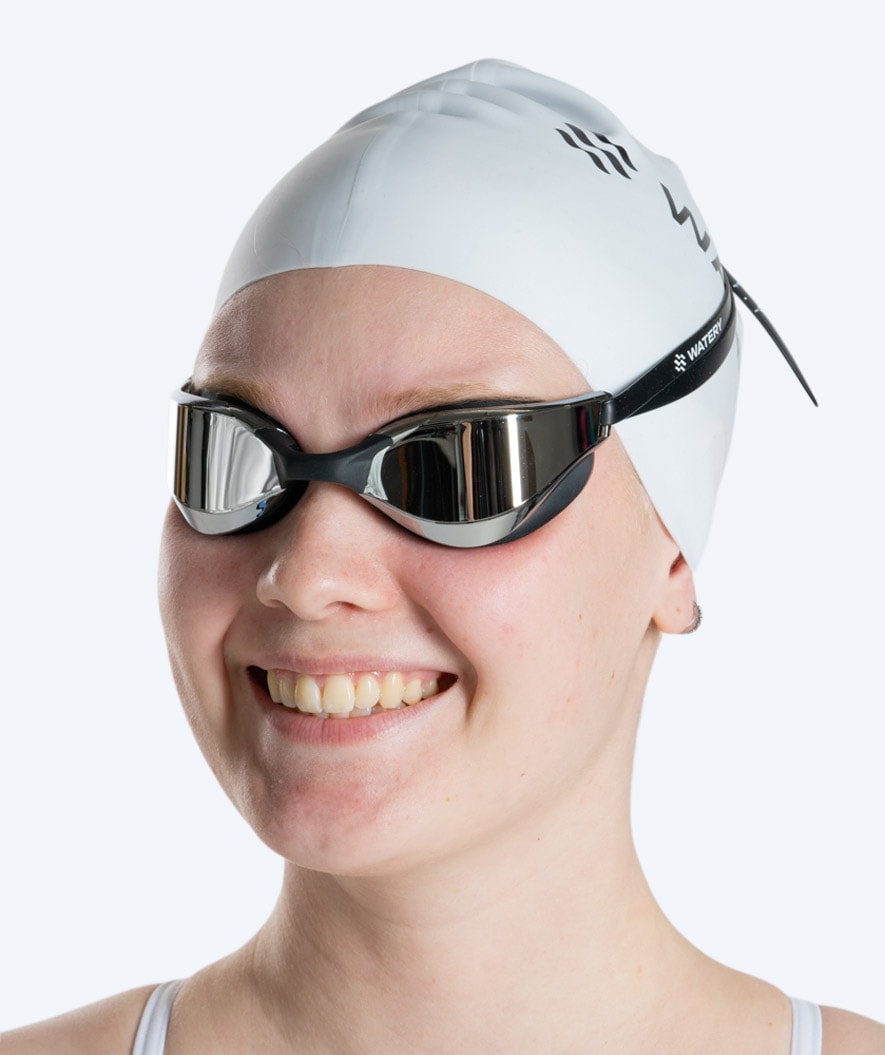 Watery swim goggles - Instinct Mirror - Black/silver