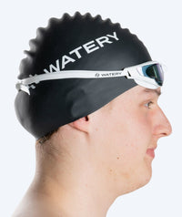 Watery swim goggles - Instinct Ultra Mirror - White/gold