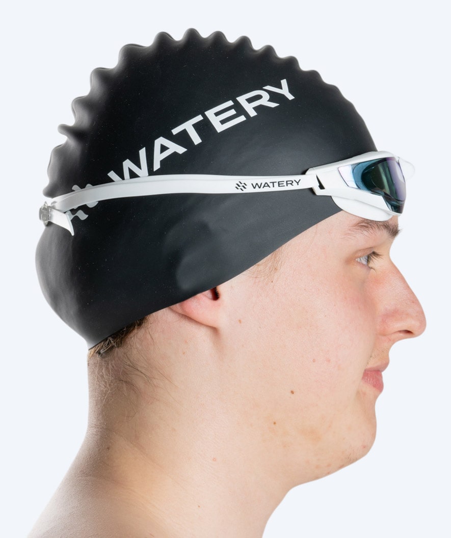 Watery swim goggles - Instinct Ultra Mirror - White/gold