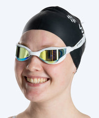 Watery swim goggles - Instinct Ultra Mirror - White/gold
