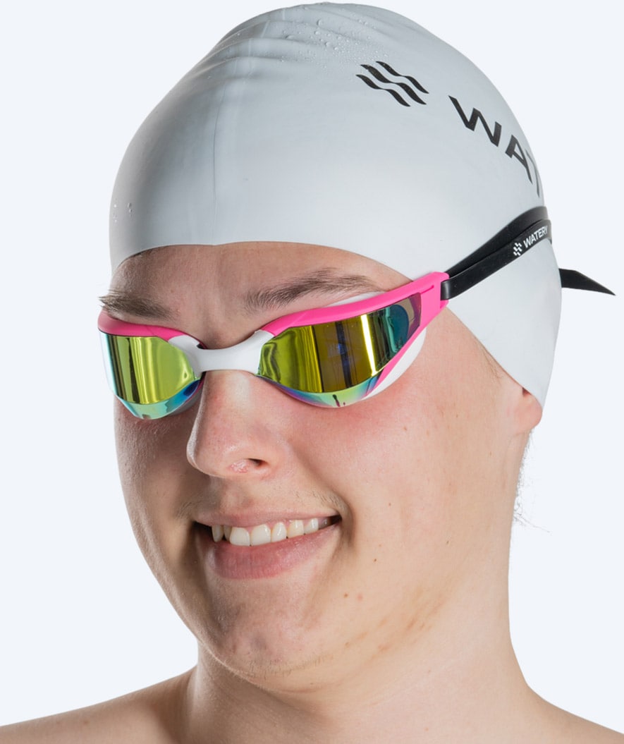 Watery swim goggles - Instinct Ultra Mirror - Pink/gold