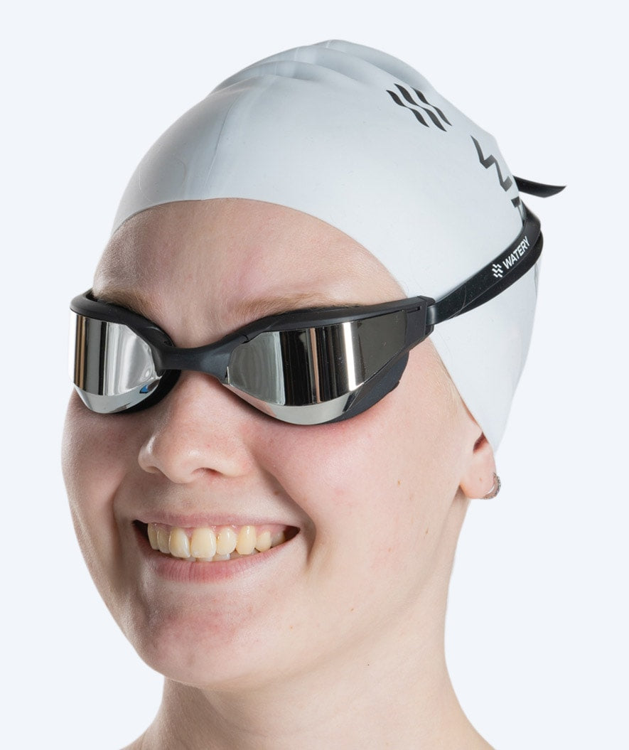 Watery swim goggles - Instinct Ultra Mirror - Black/silver
