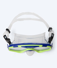 Watery diving mask for adults (from 15 years) - Leach Pro - Blue/yellow