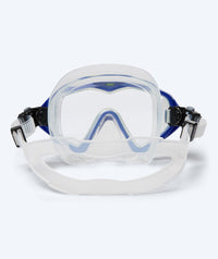 Watery diving mask for adults (from 15 years) - Leach Pro - Blue/yellow