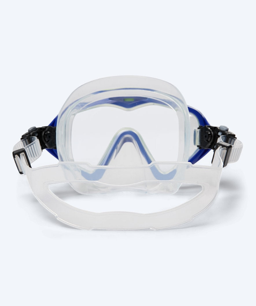 Watery diving mask for adults (from 15 years) - Leach Pro - Blue/yellow