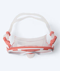 Watery diving mask for adults (from 15 years) - Leach Pro - White/pink
