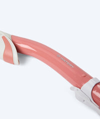 Watery snorkel for adults (from 15 years) - Leach Pro - White/pink