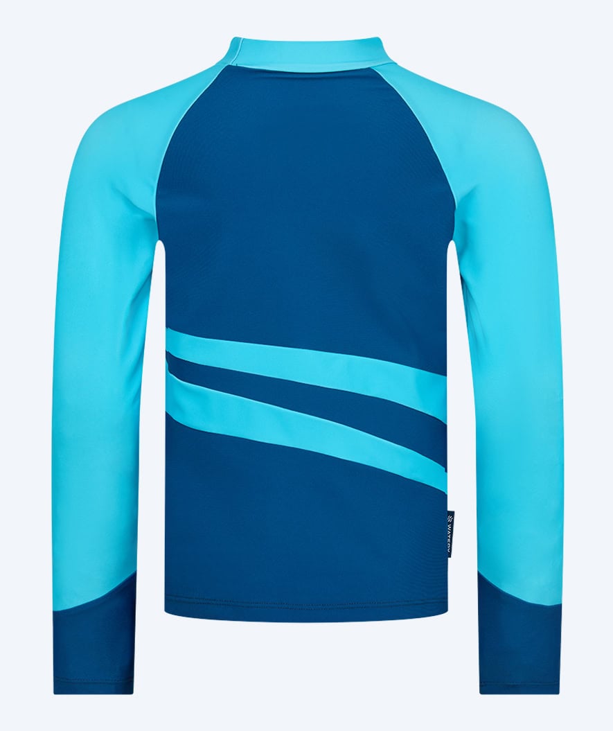 Watery UV-shirt for kids - Manami Long Sleeved Rashguard - Atlantic Blue