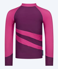 Watery UV-shirt for kids - Manami Long Sleeved Rashguard - Purple