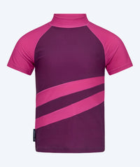 Watery UV-shirt for kids - Manami Short Sleeved Rashguard - Purple