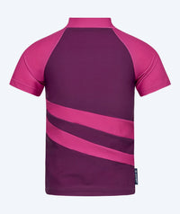 Watery UV-shirt for kids - Manami Short Sleeved Rashguard - Purple