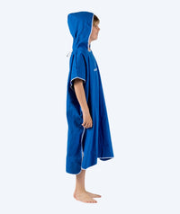 Watery bathing poncho for junior - Microfiber - Royal Blue