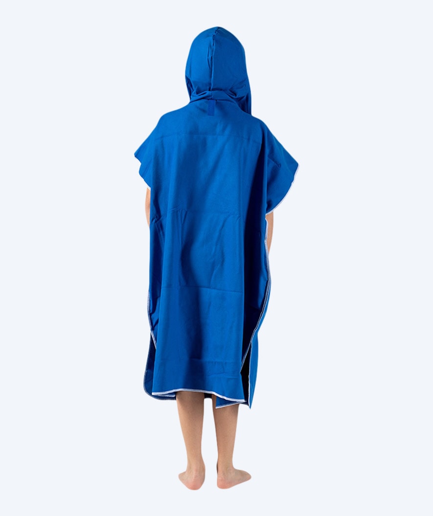 Watery bathing poncho for junior - Microfiber - Royal Blue