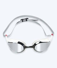 Watery Elite swim goggles - Murphy Mirror - White/silver