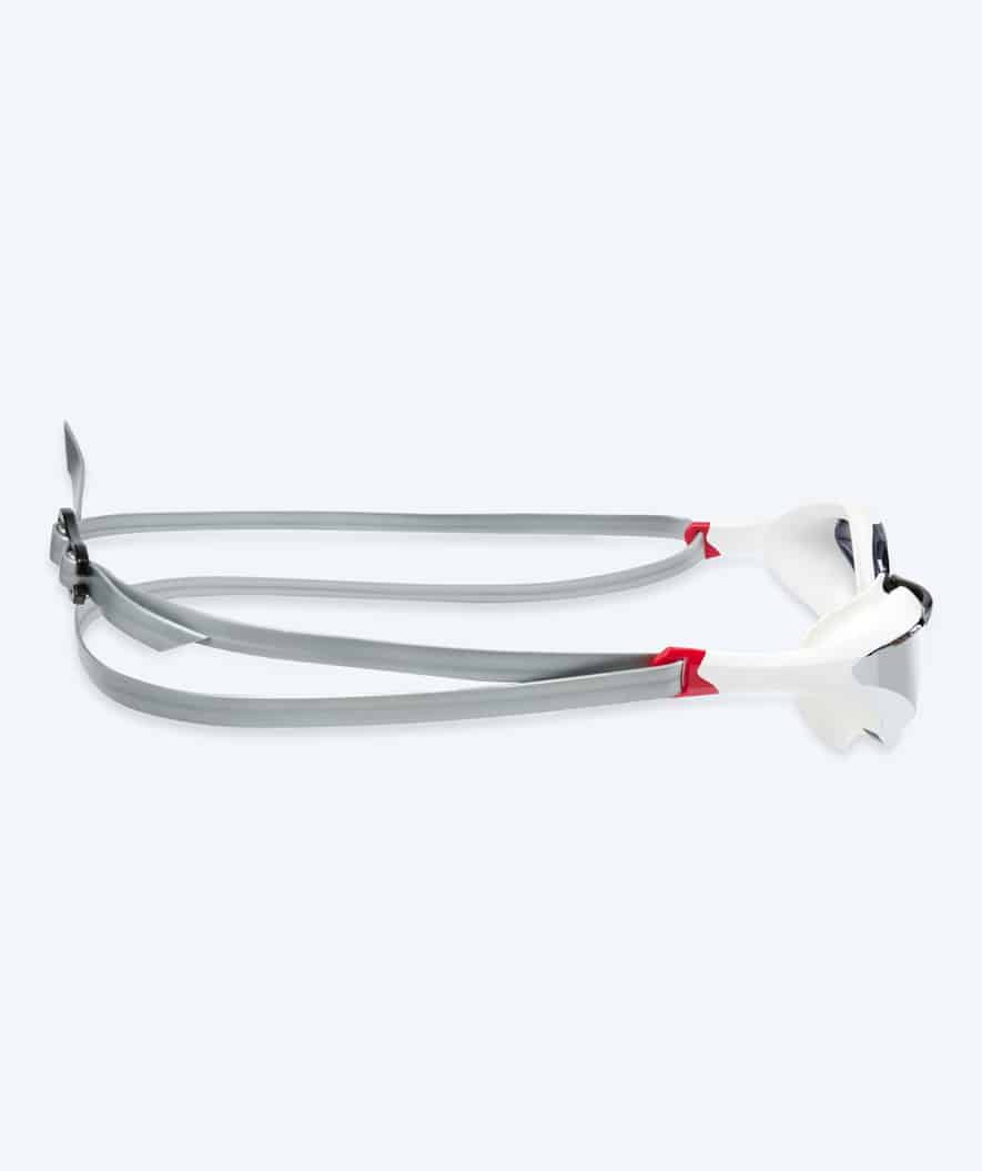 Watery Elite swim goggles - Murphy Mirror - White/silver