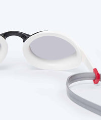 Watery Elite swim goggles - Murphy Mirror - White/silver