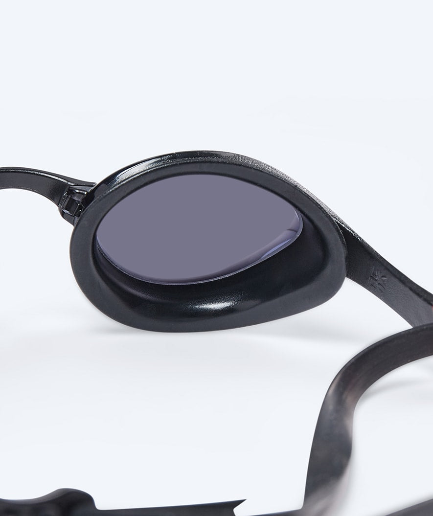 Watery Elite swim goggles - Murphy Mirror - Black/silver