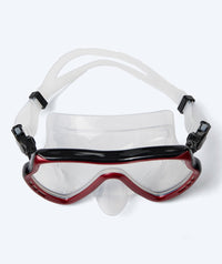 Watery diving mask for adults (from 15 years) - Nebula - Black/red