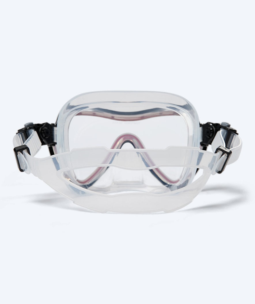 Watery diving mask for adults (from 15 years) - Nebula - Black/red