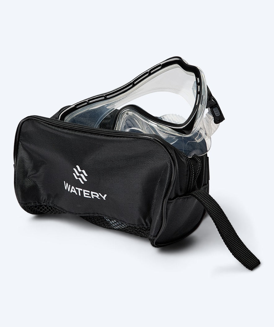 Watery diving mask for adults (from 15 years) - Nebula - Black