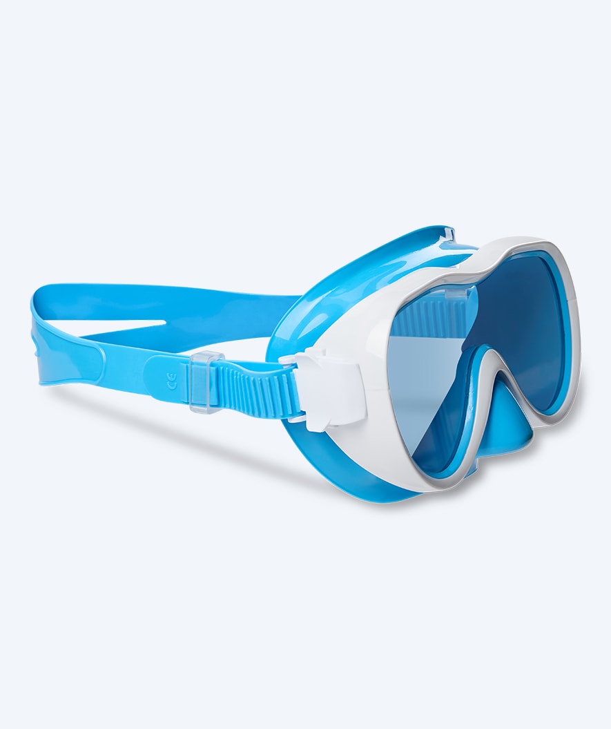 Watery diving mask for junior (8-15) - Odine - Blue/white