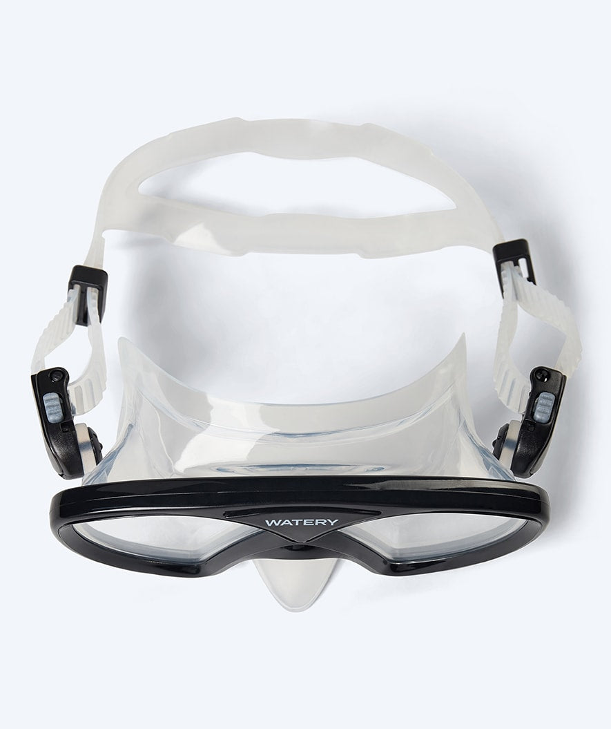 Watery diving mask for junior (8-15) - Ohio - Black