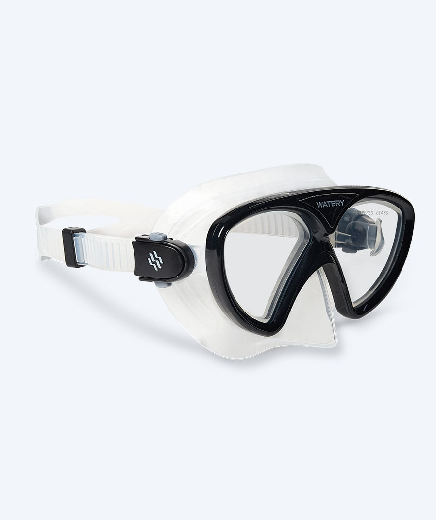 Watery diving mask for junior (8-15) - Ohio - Black