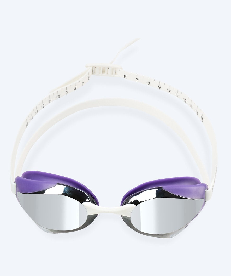 Watery Elite swim goggles - Poseidon Ultra Mirror - Purple/silver