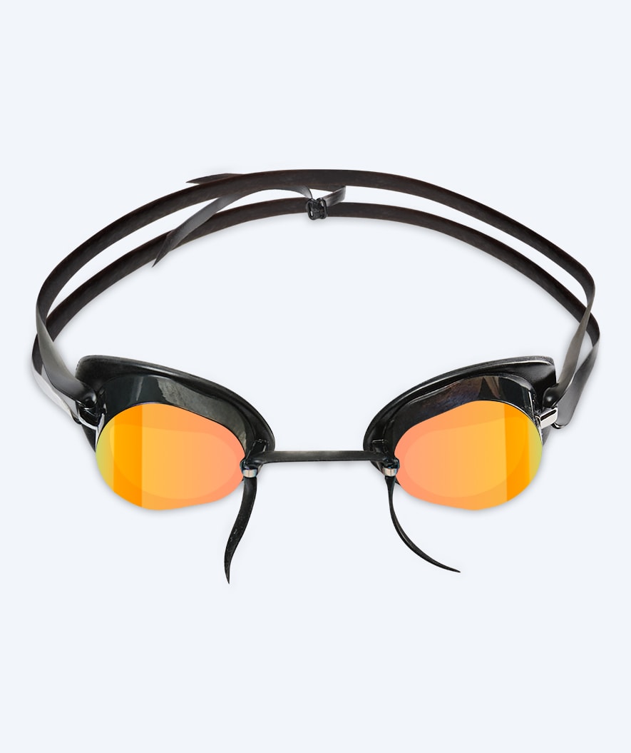 Watery swim goggles - Proflex Swedish Mirror - Black/gold