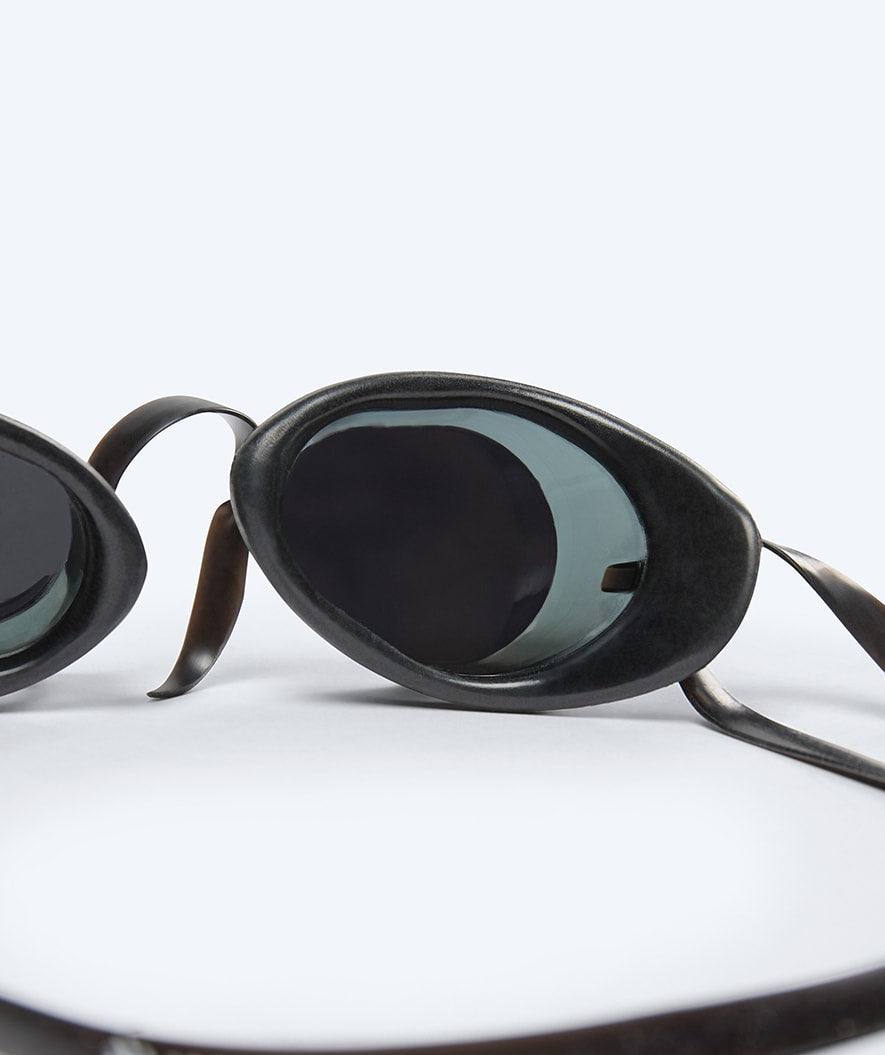 Watery swim goggles - Proflex Swedish Mirror - Black/gold
