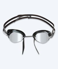 Watery swim goggles - Proflex Swedish Mirror - Black/silver