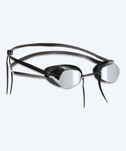 Watery swim goggles - Proflex Swedish Mirror - Black/silver