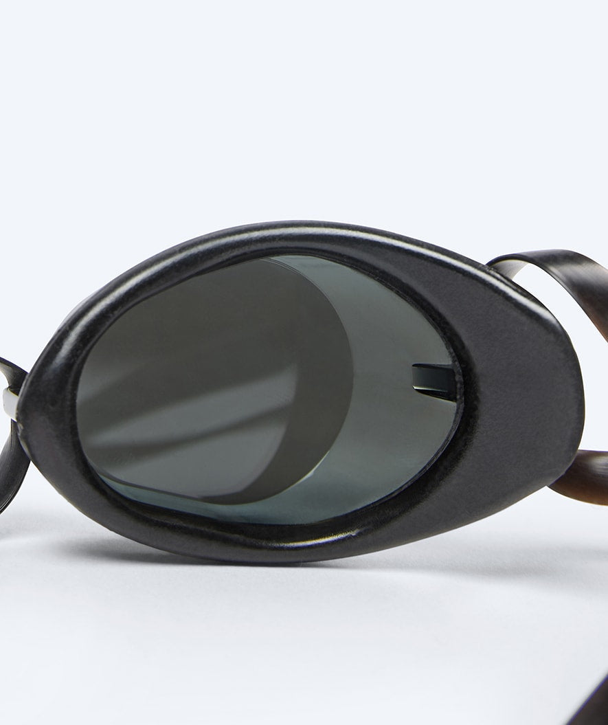 Watery swim goggles - Proflex Swedish Mirror - Black/silver