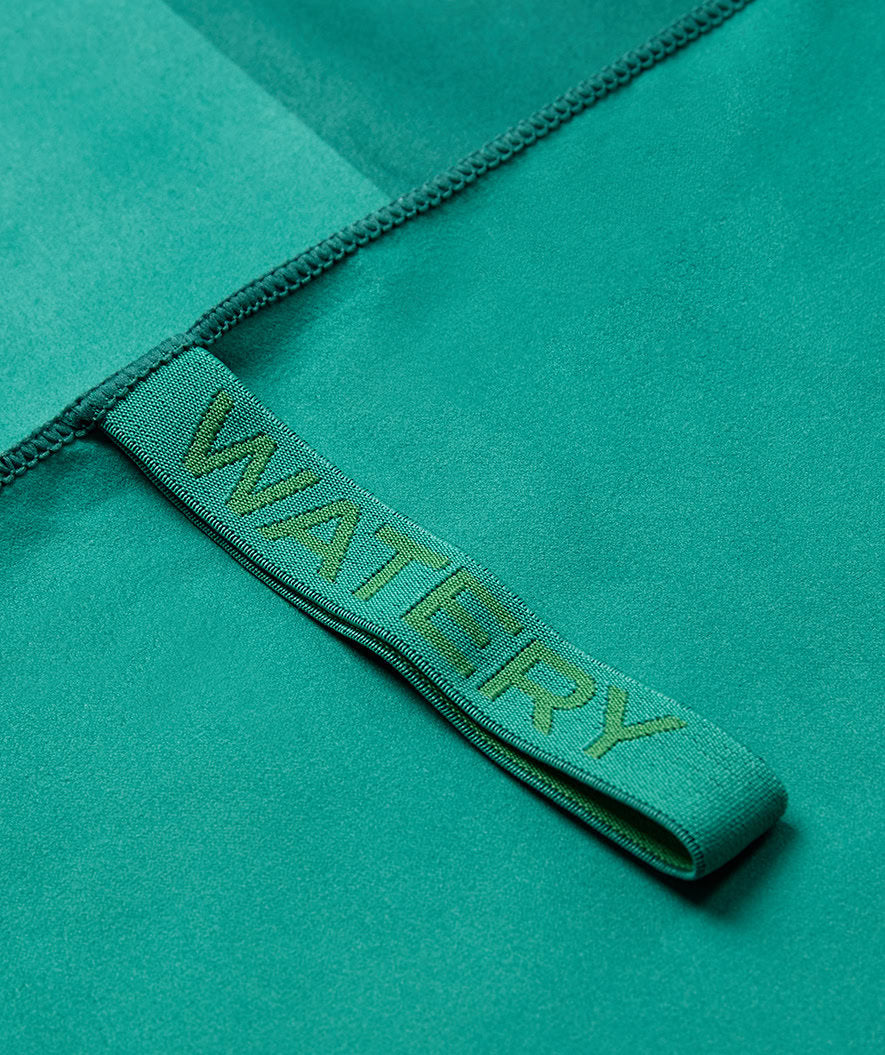 Watery microfiber towel (175 x 110 cm) - Rafferty - Dust Green