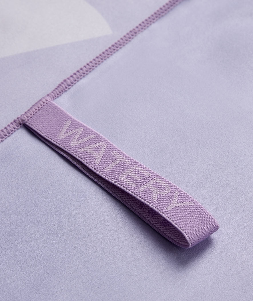 Watery microfiber towel (175 x 110 cm) - Rafferty - Dust Purple