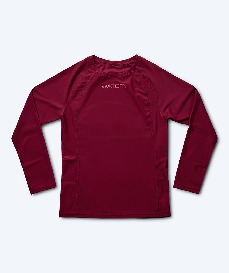 Watery UV-shirt for women - Remington Longsleeve Rashguard - Dark red