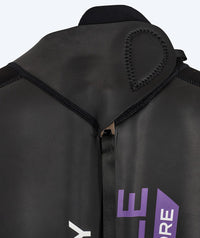 Watery wetsuit for women - Reptile Core - Black/purple